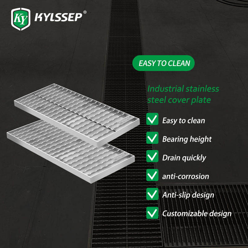 Anti-slip ladd stainless okanye mesh gratings